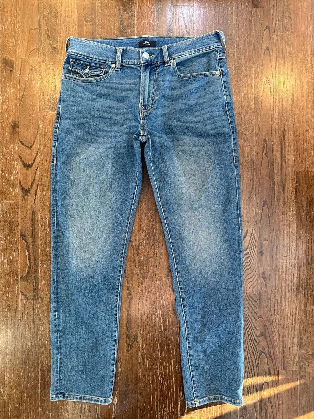 True Religion Geno Relaxed Slim Flap Pocket Jeans Size 34